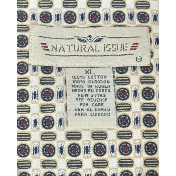 Short Sleeve Vtg Retro Button Down Shirt 100% Cotton Excellent Cond. Size XL - Picture 3 of 6